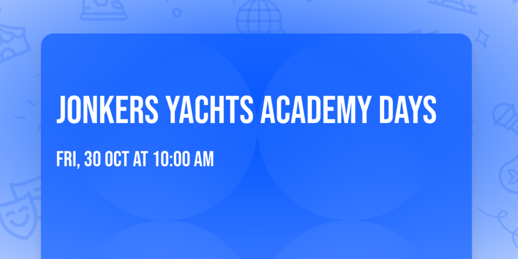 Jonkers Yachts Academy Days in Renesse